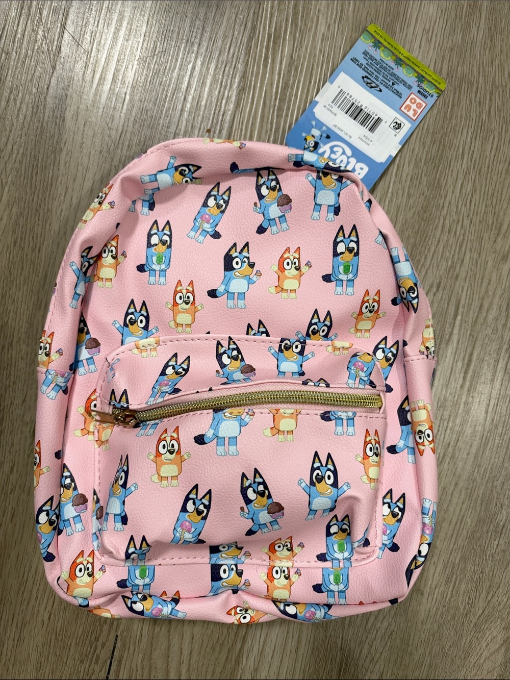 Bluey Pink Character Mini Backpack for Kids